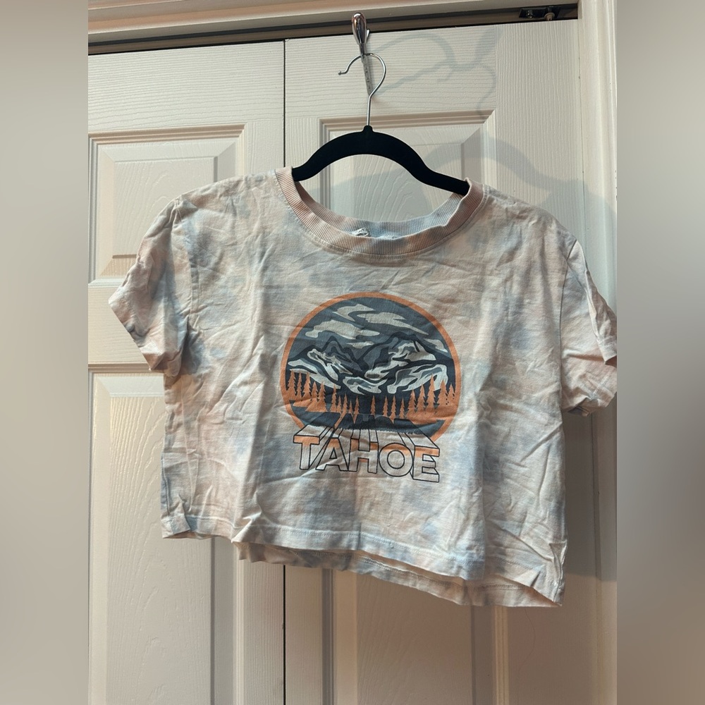 Messy Bun Just Chillin’ Crop Top Tee